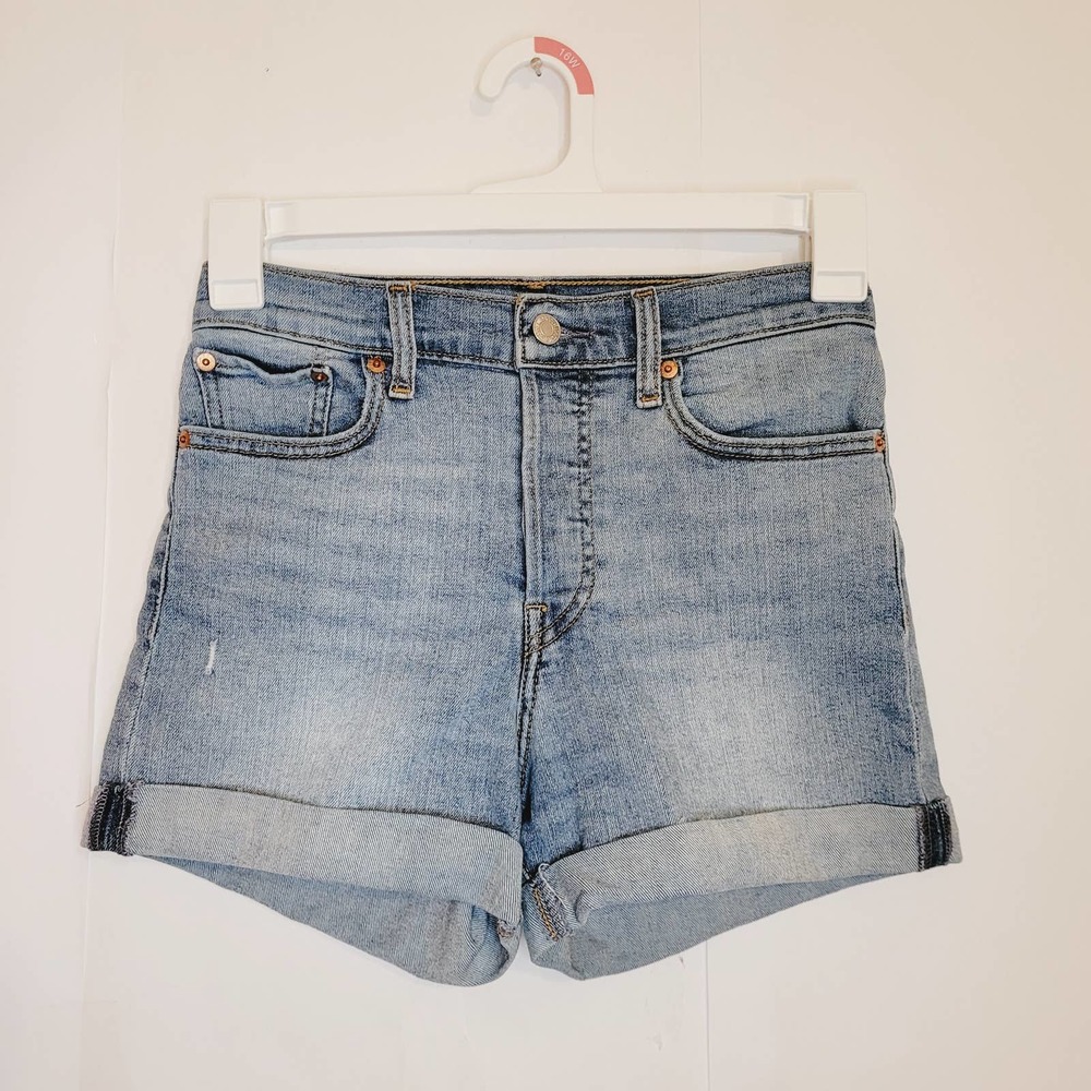 Levi's Wedgie cuffed jean shorts